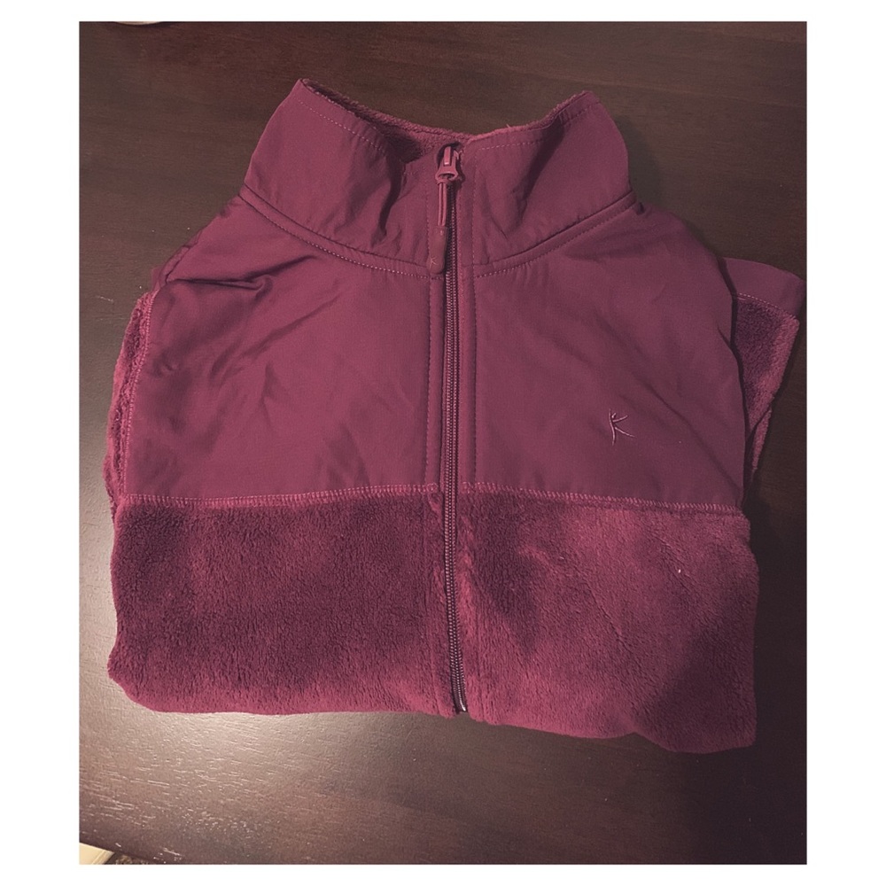 Danskin Now ZIP Up Purple Fuzzy Jacket (M 8-10)